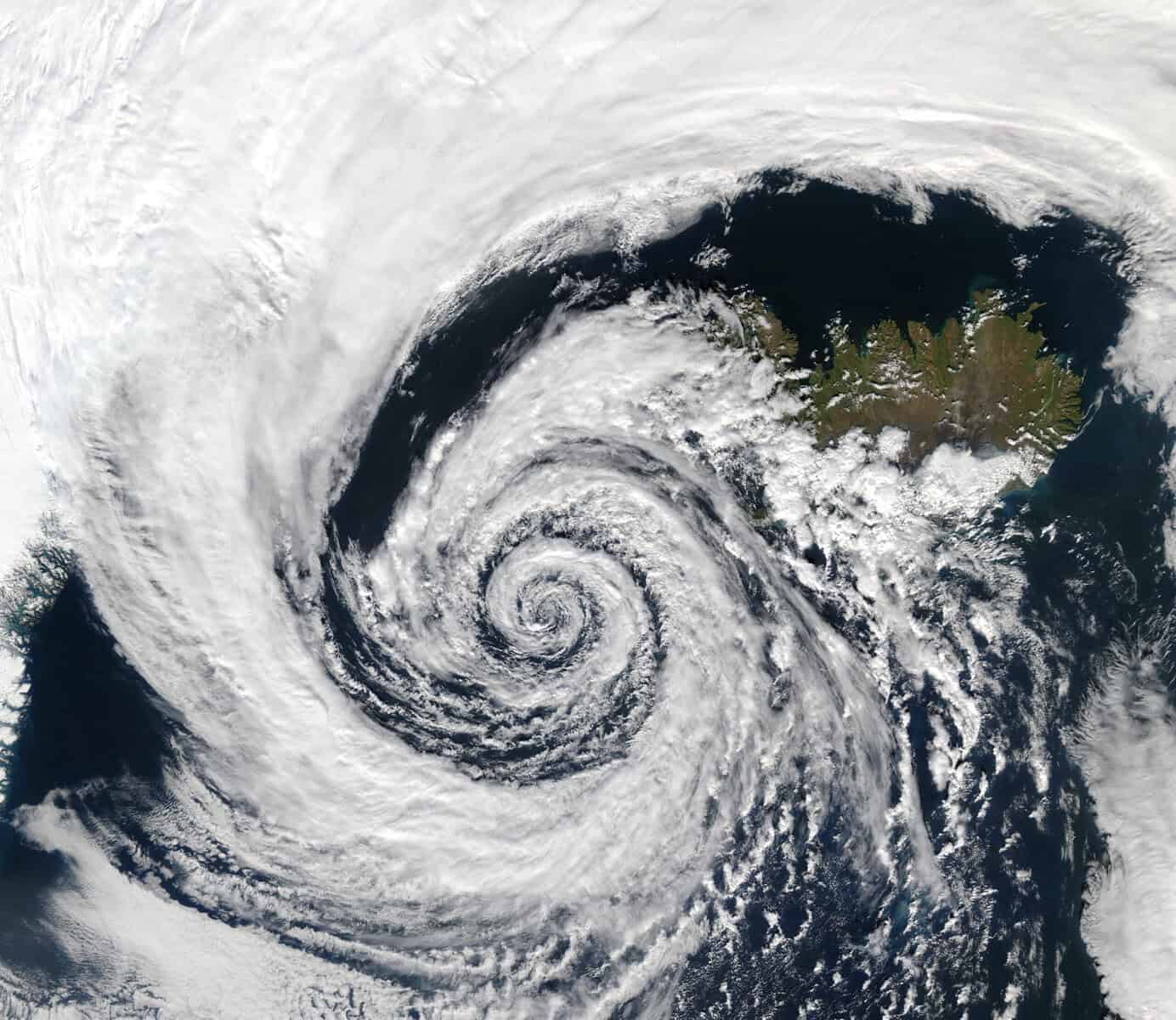 An extratropical cyclone.