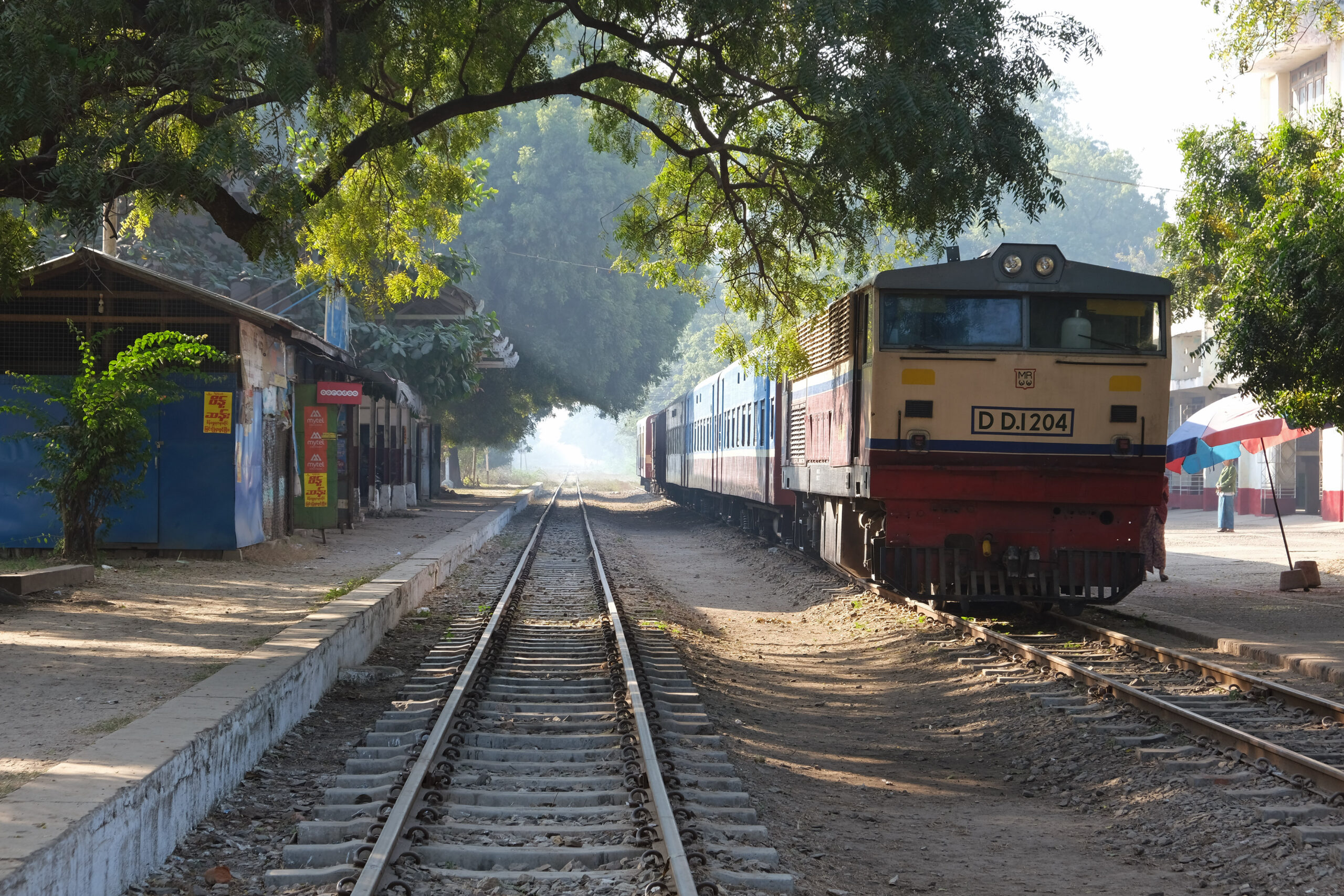 Myingyan Railway Station Myanmar.