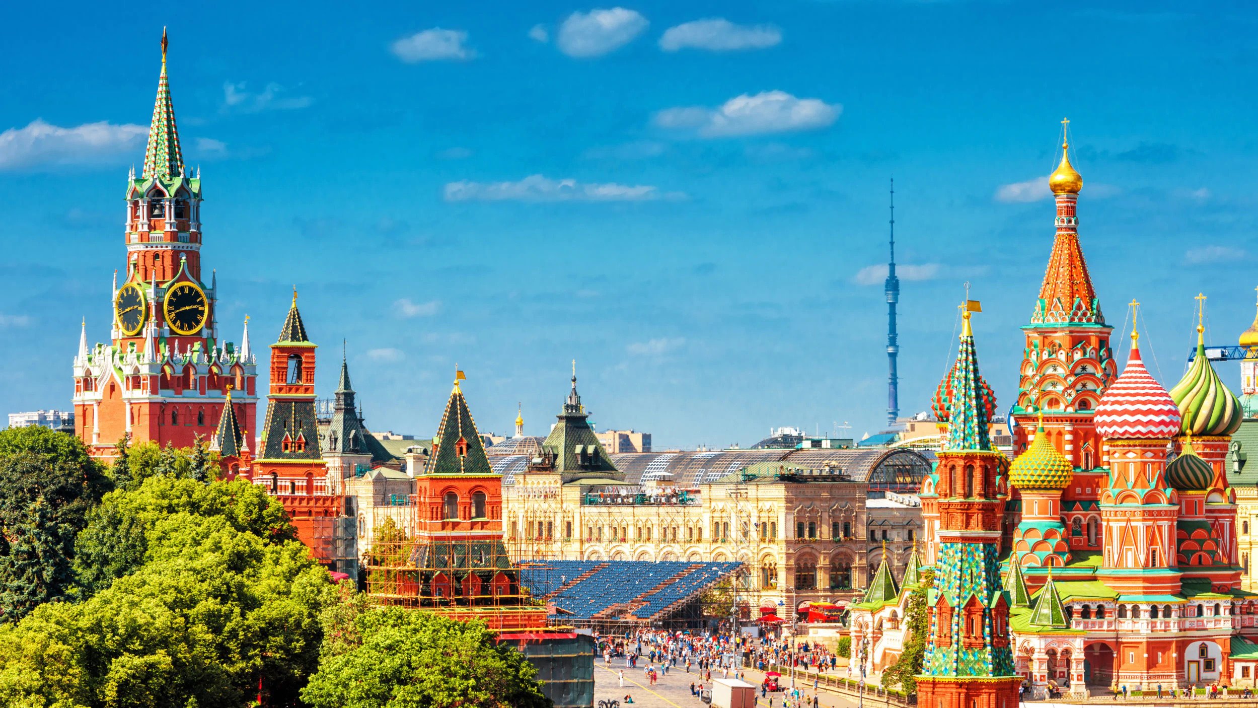 Red Square in Moscow, Russia.