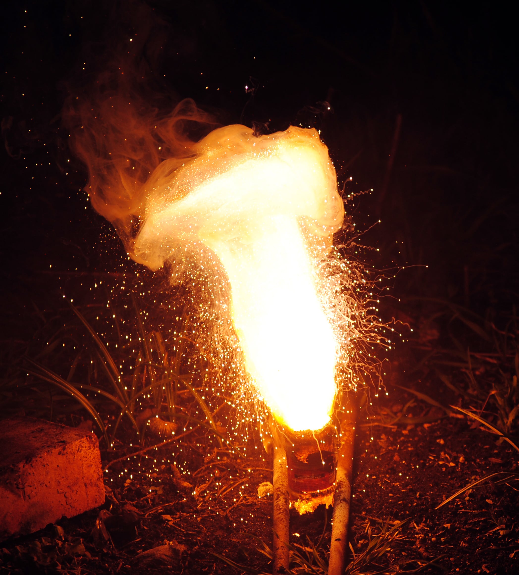 A chemical reaction.