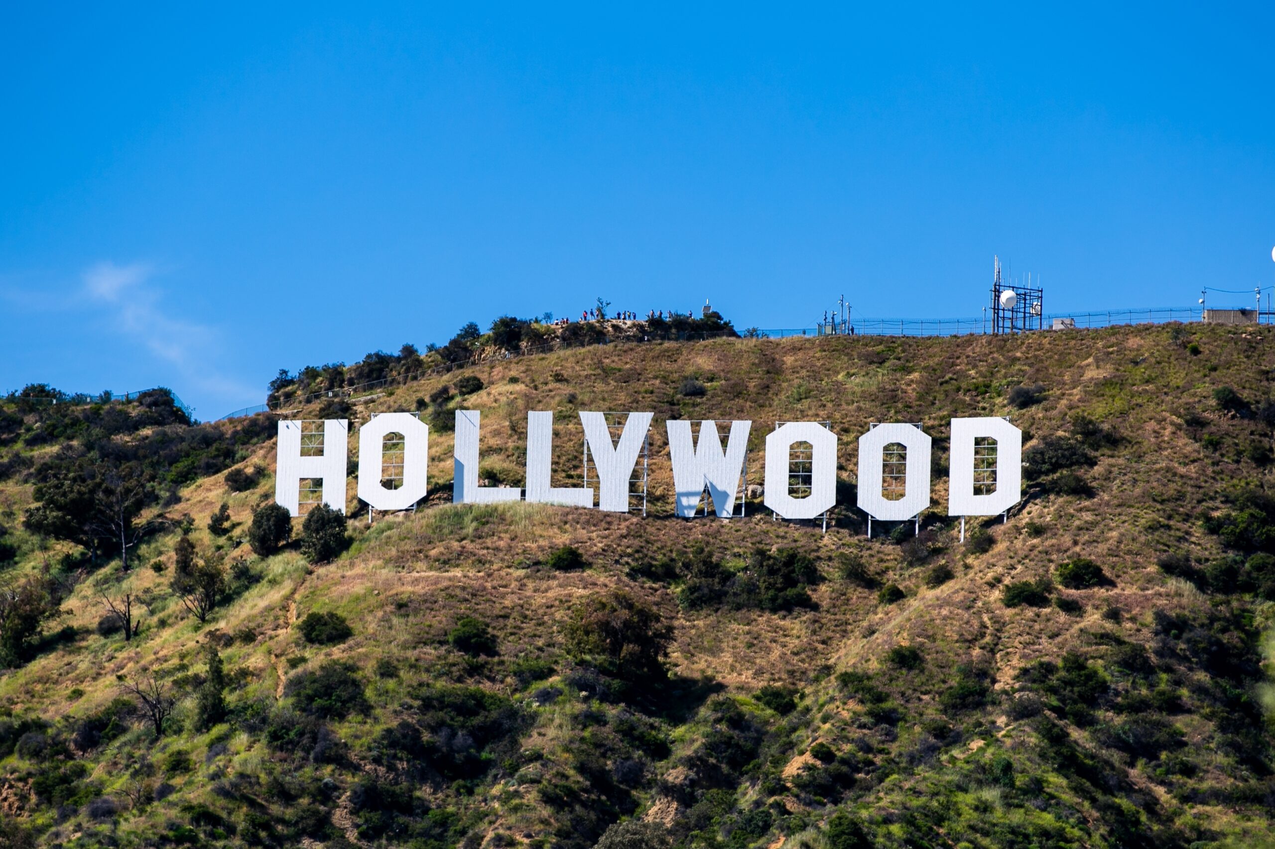 The Hollywood sign in Los Angeles, CA.
