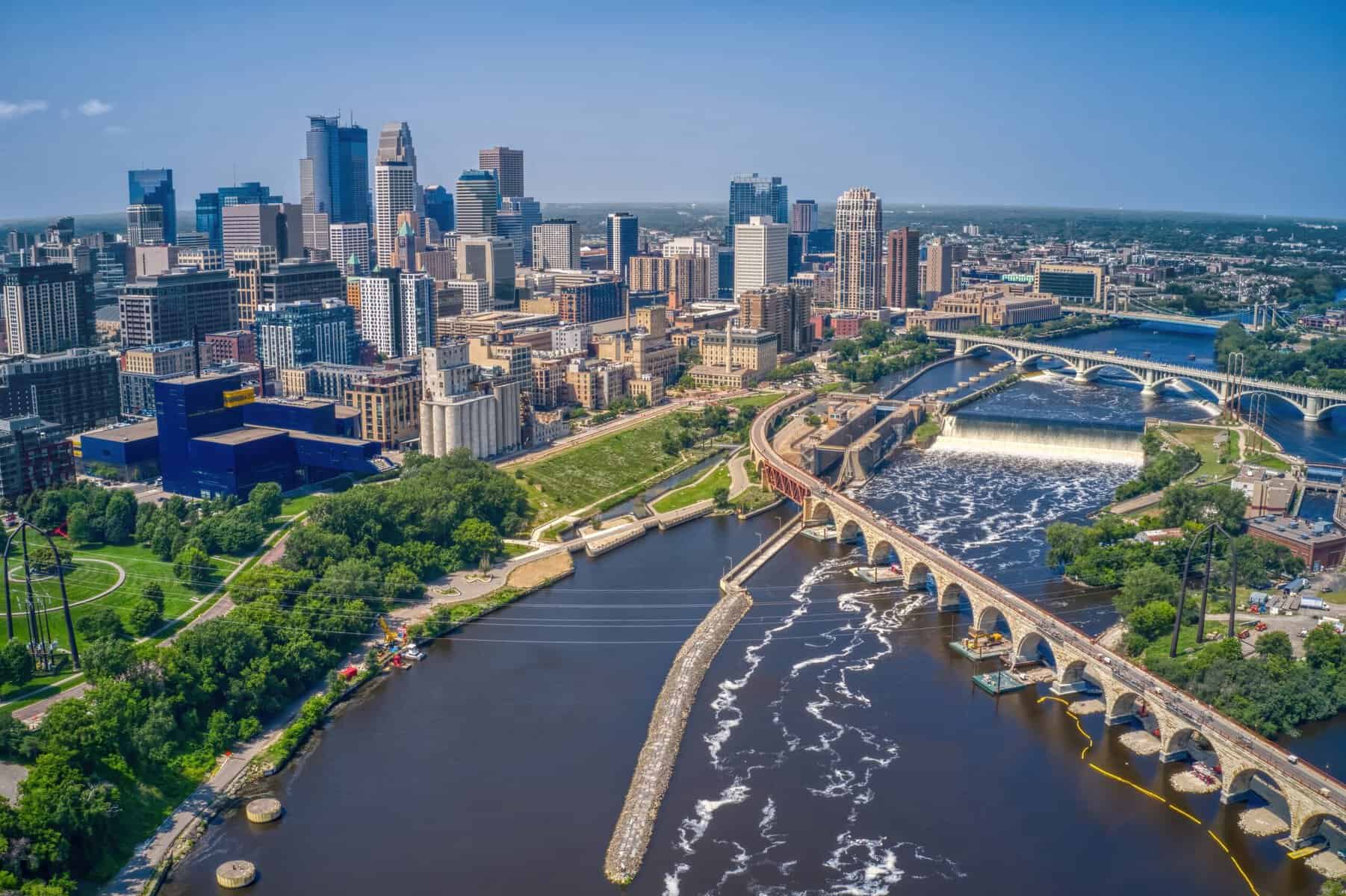 View of Minneapolis, Minnesota.