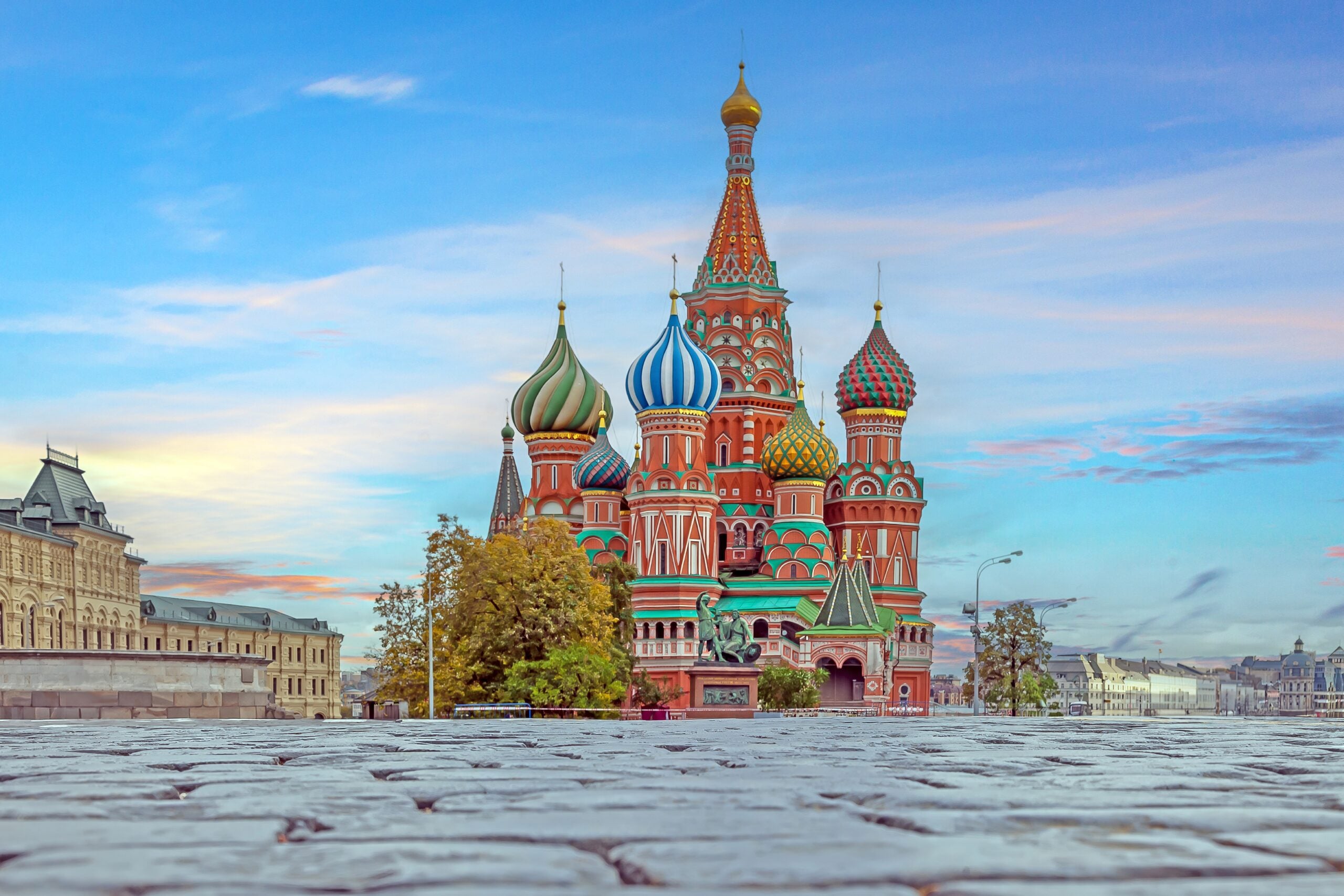 St. Basil's Cathedral on Red Square in Moscow.