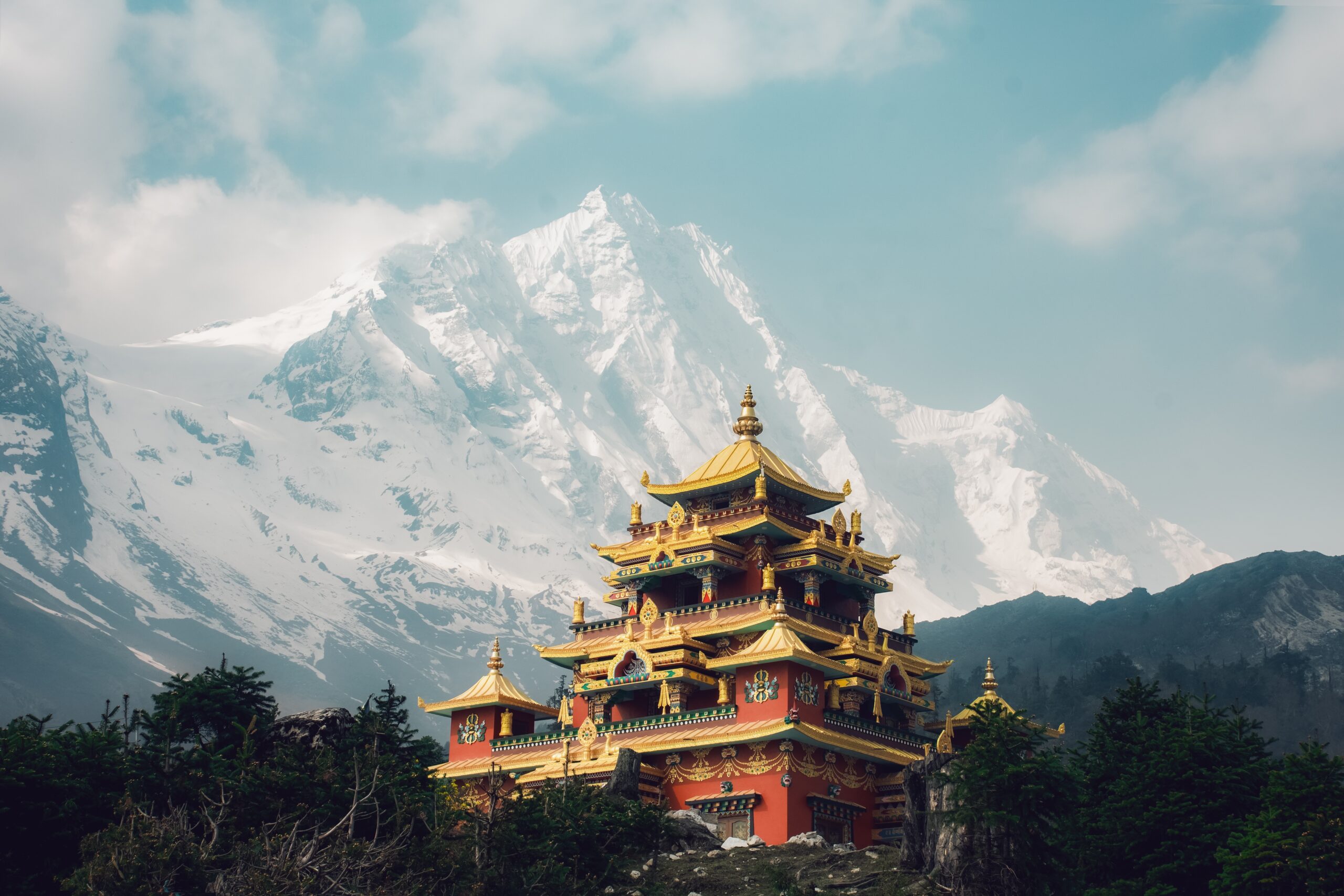 Himalayan Mountains in Nepal.