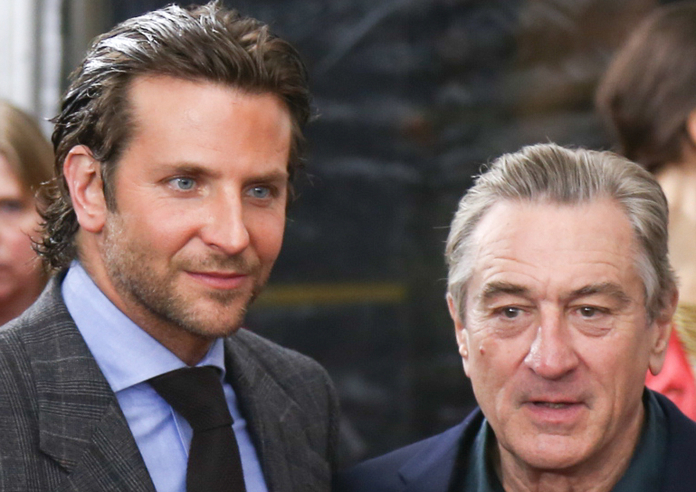 Celebrity actors Robert Deniro and Bradley Cooper.