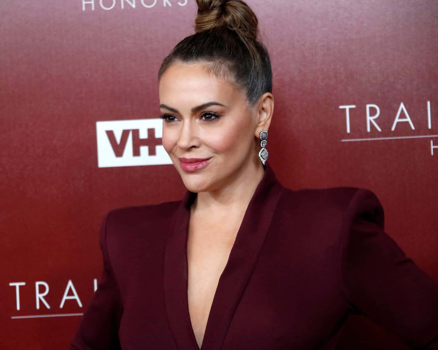 The actress Alyssa Milano.