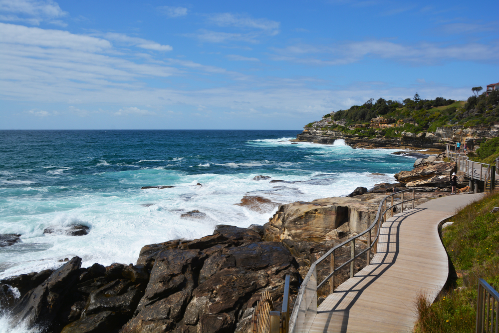 Bondi to Coogee coastal walk, Sydney.