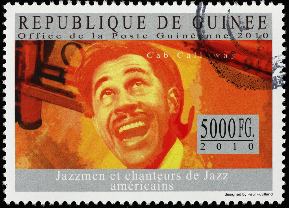 Cab Calloway on vintage stamp.