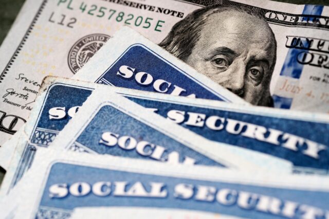 Several social security cards.