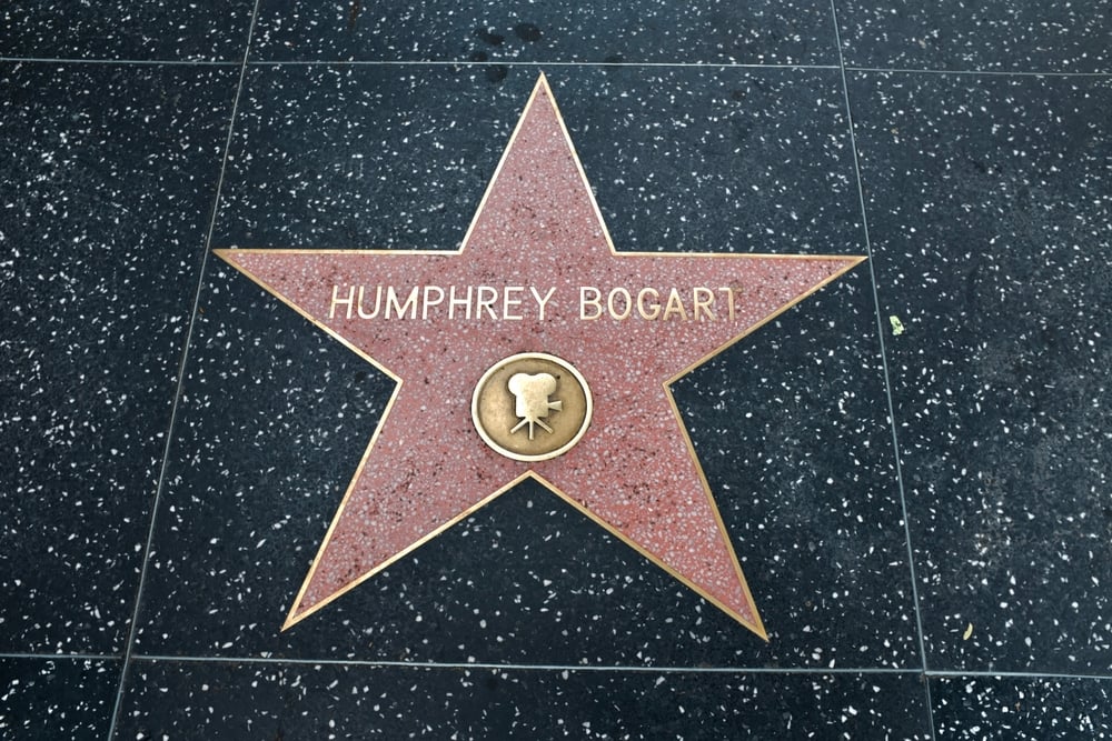 Humphrey Bogart star on Hollywood Walk Of Fame