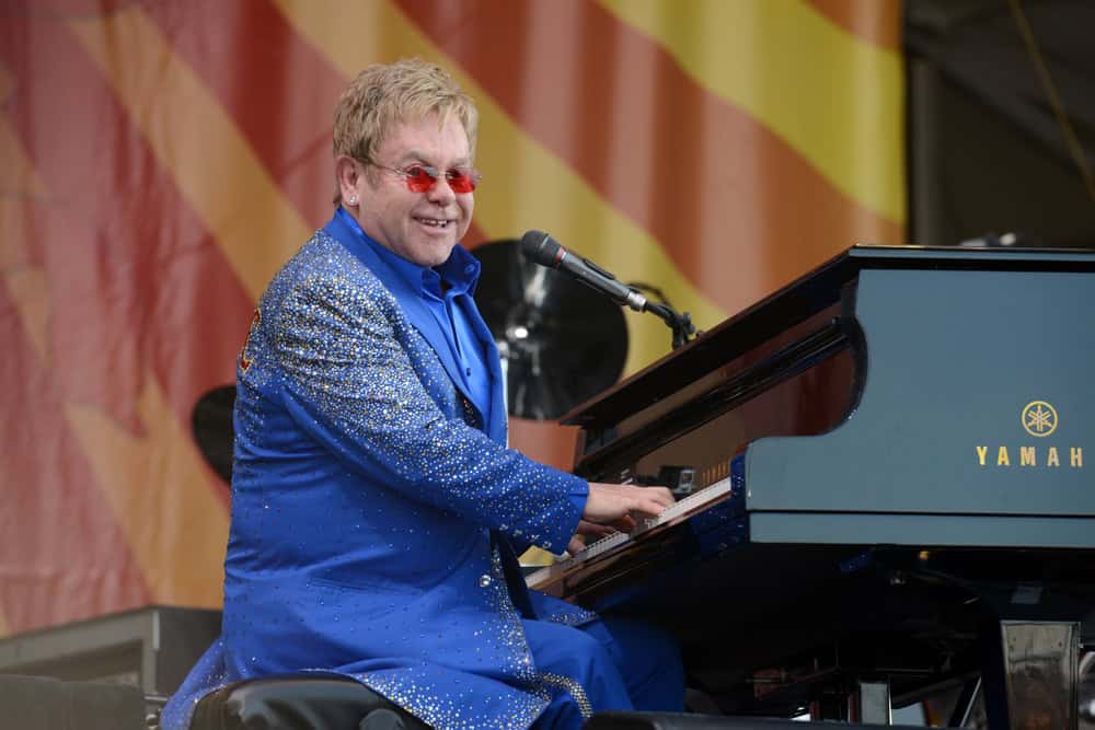 Elton John peforming