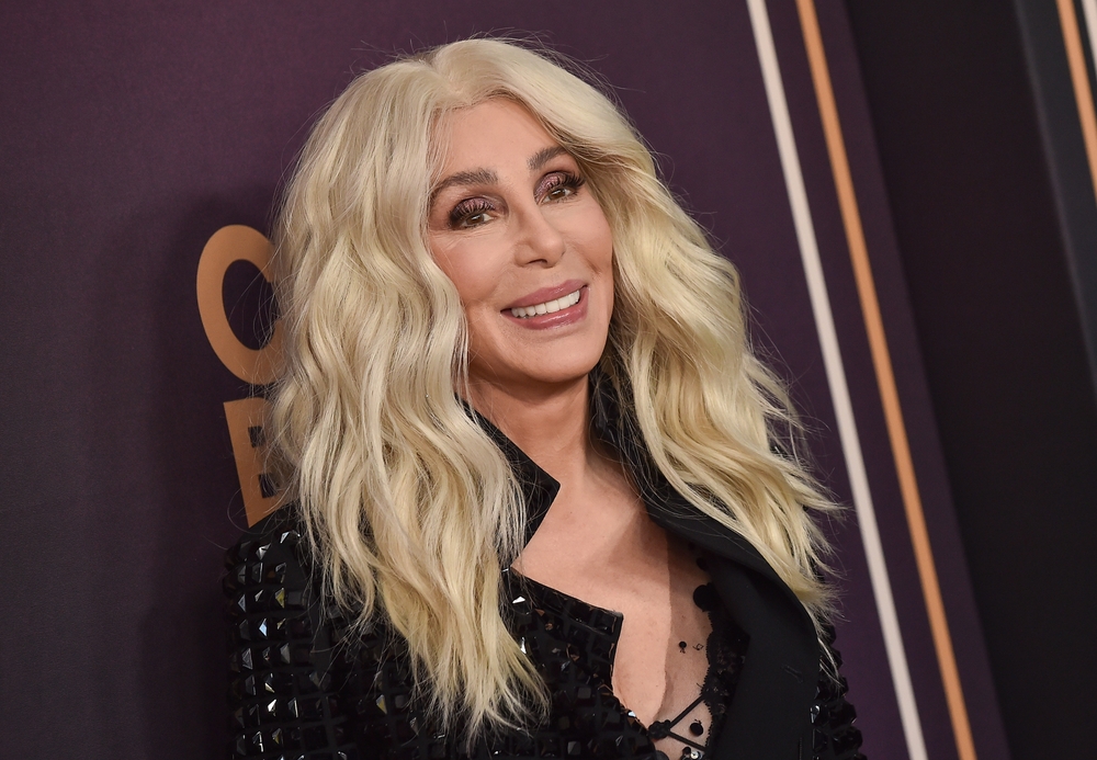 The singer Cher on the red carpet.