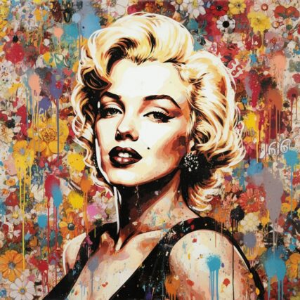 Pop art of Marylin Monroe.