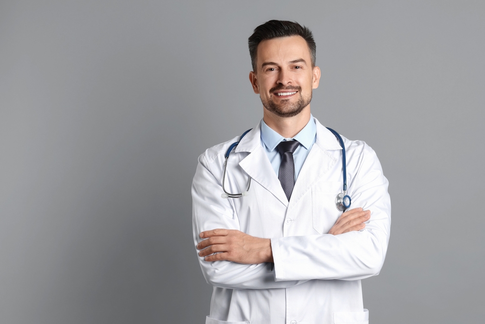 Smiling Male Vet with stethoscope