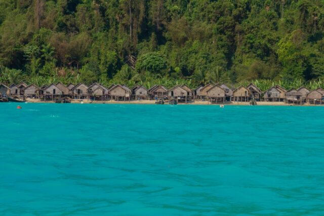 The Moken People inhabit the islands and coastal areas of the Andaman Sea.
