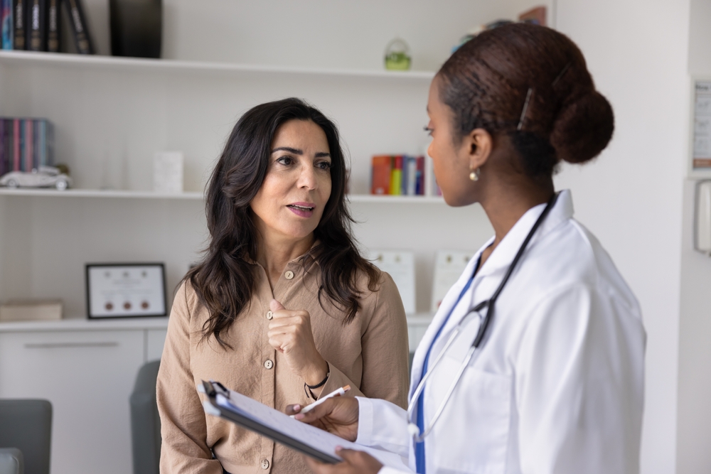 Mature Woman having a consultation with doctor.