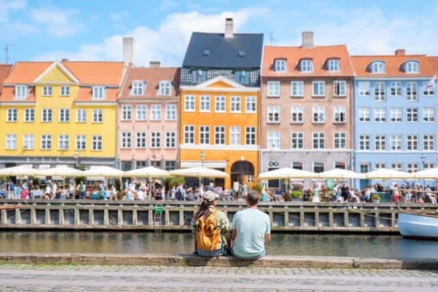 Couple enjoying the scenery Copenhagen, Denmark