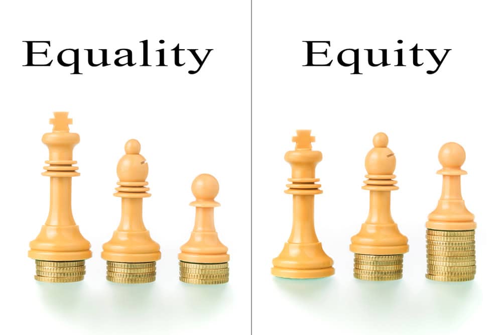Equality and equity concept