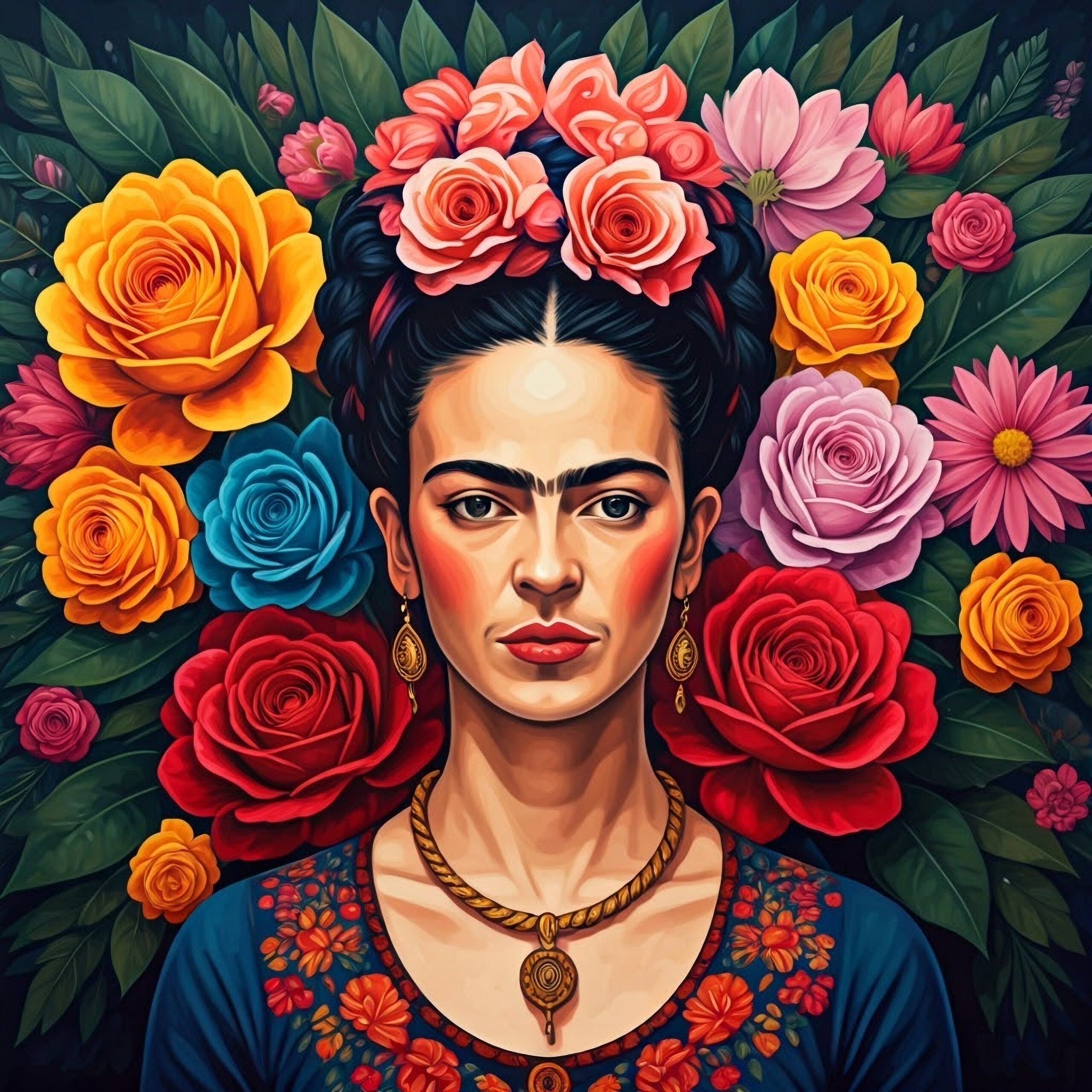 Artistic Image Of Frida Kahlo.