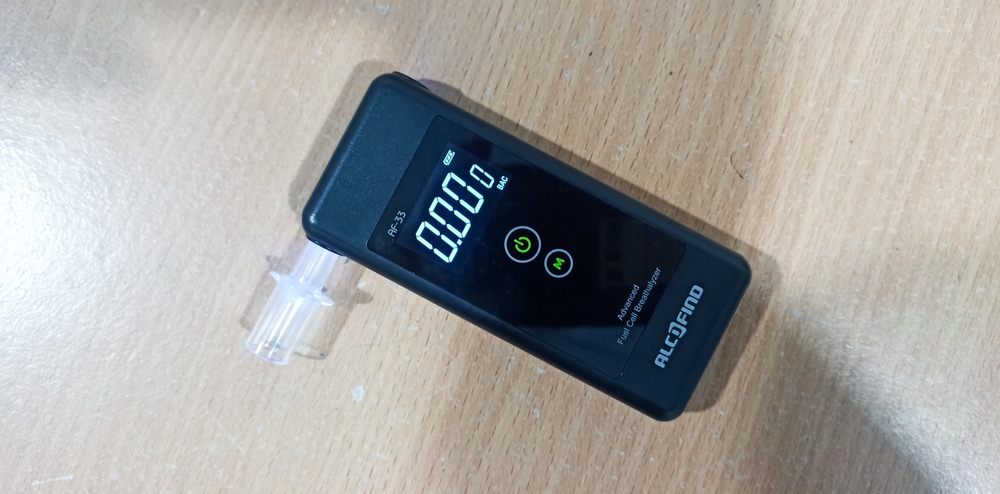 Breathometer breathalyzer mobile phone device.