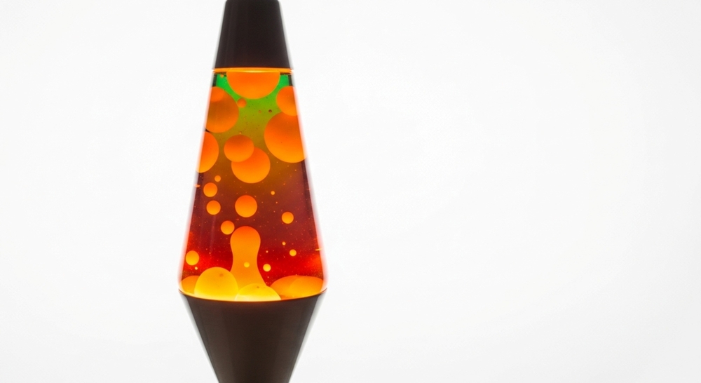 A lava lamp