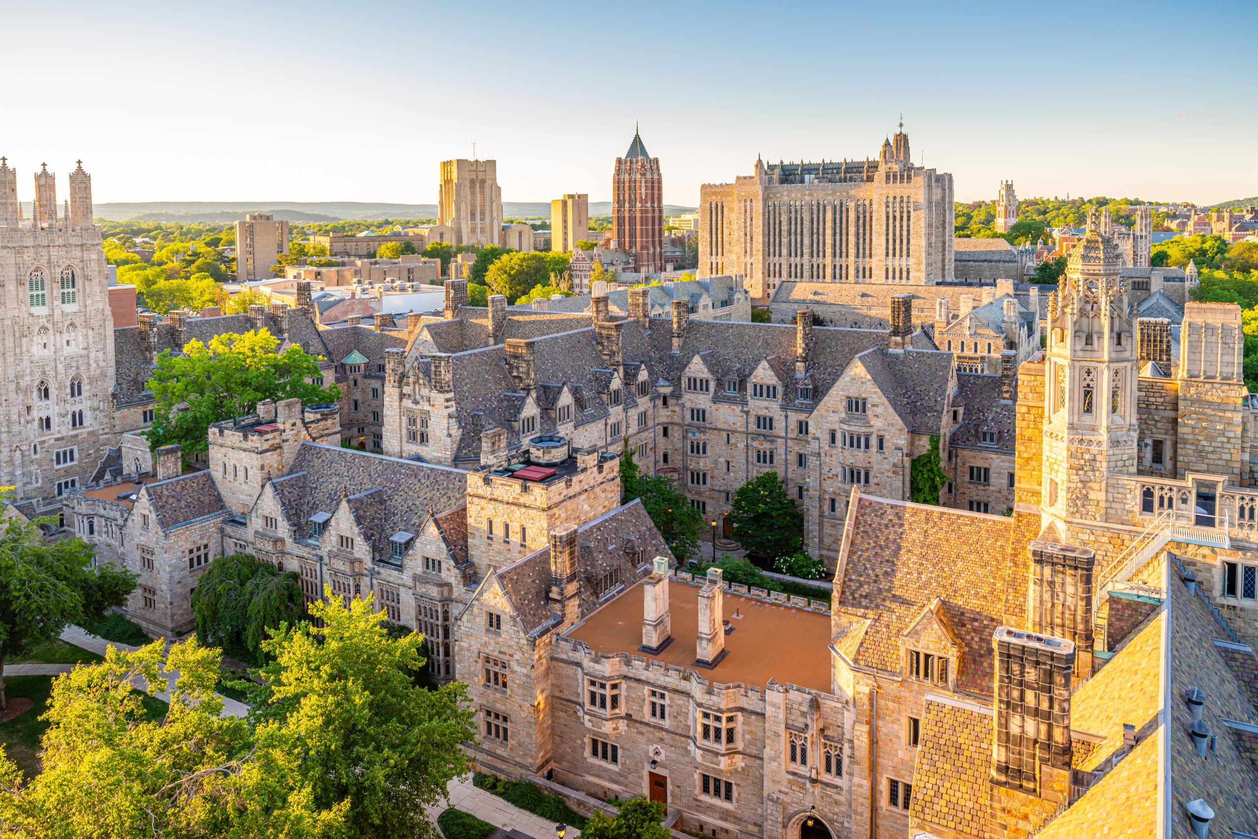 The Ivy League campus of Yale in New Haven, CT.