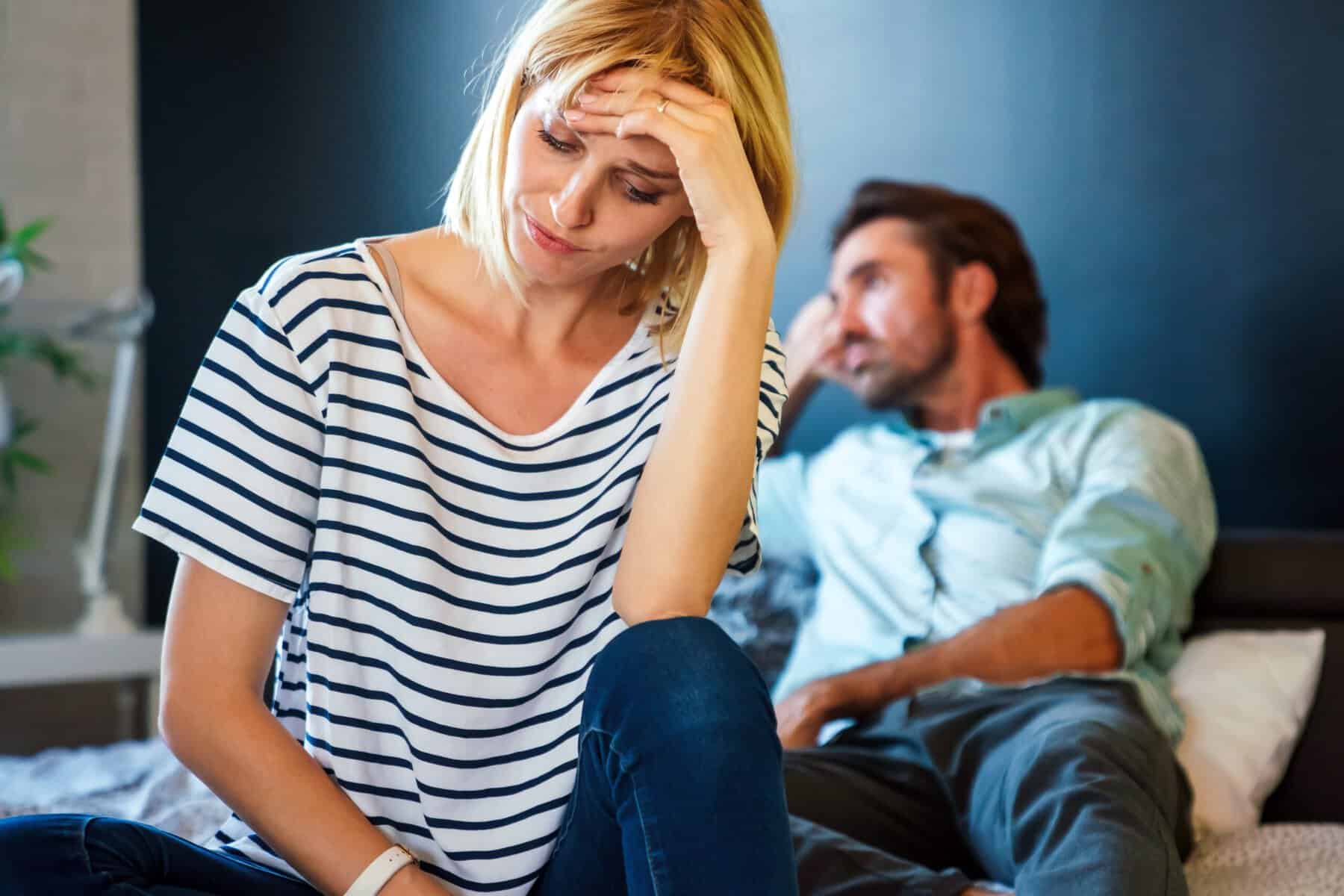 A married woman feeling dissatisfied with her husband.