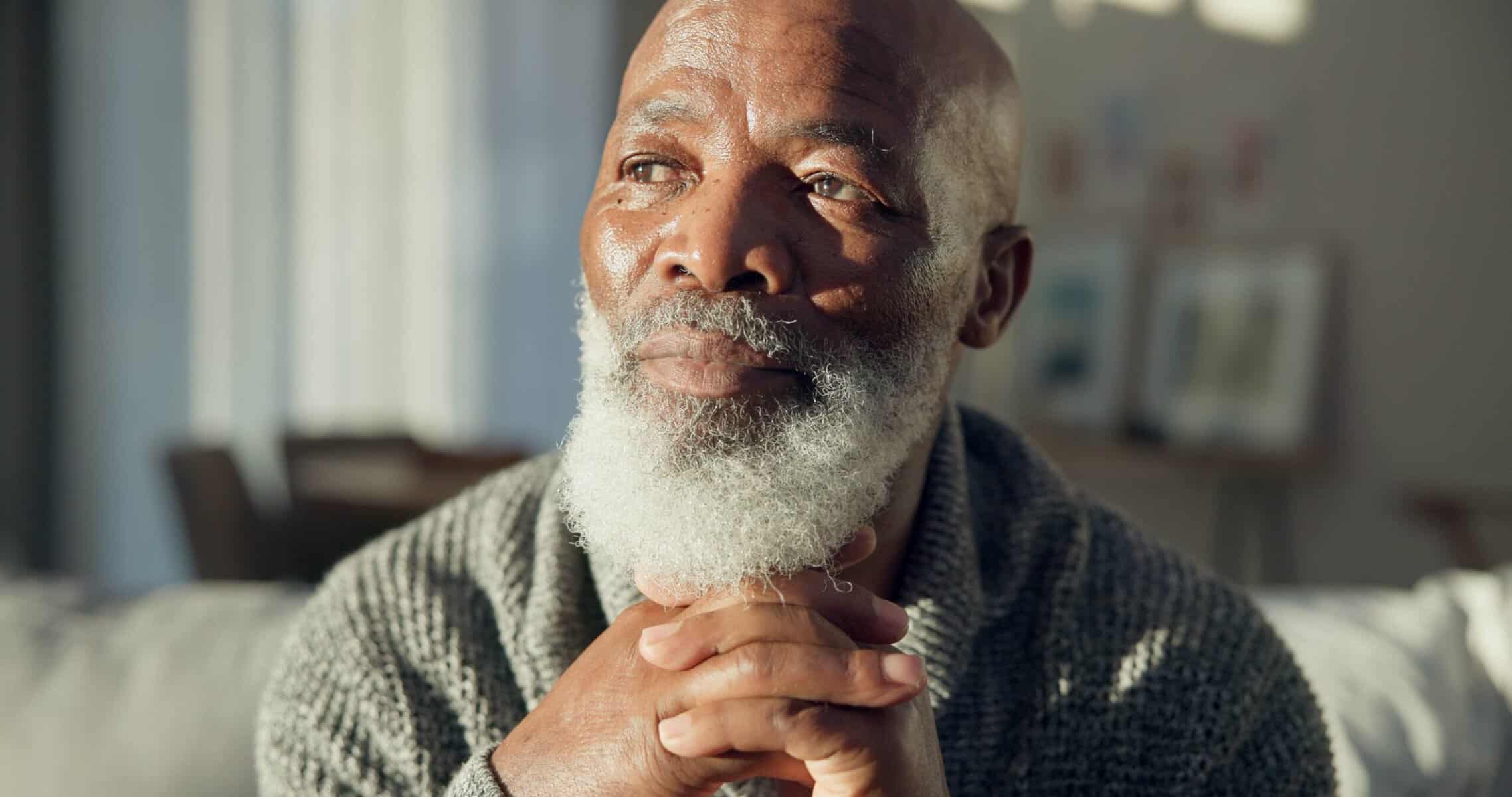 A retired gentleman enjoying some downtime at home.