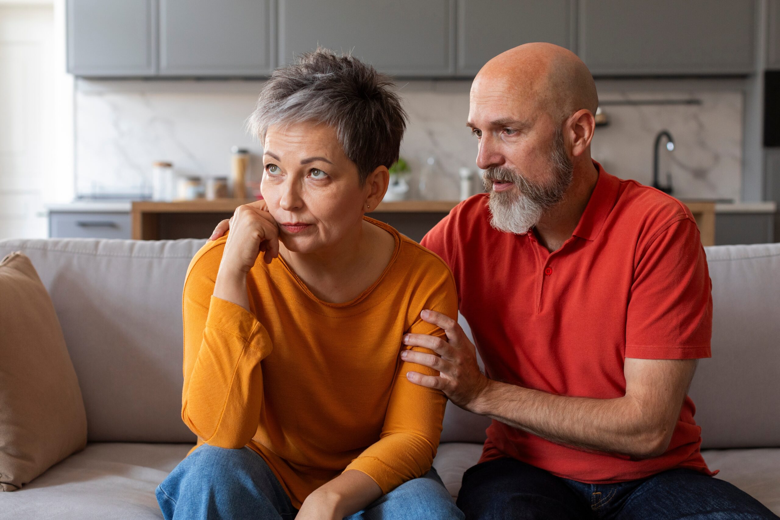 A retired couple feeling guilty about what to do with their time.