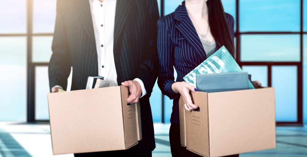 Two business people dismissed and fired from their jobs