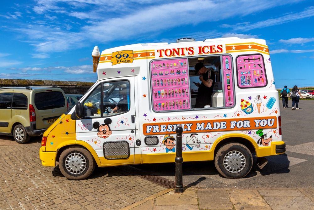 An ice cream truck