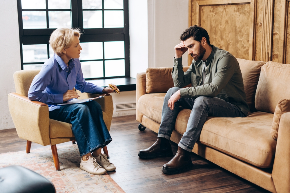 A man in therapy