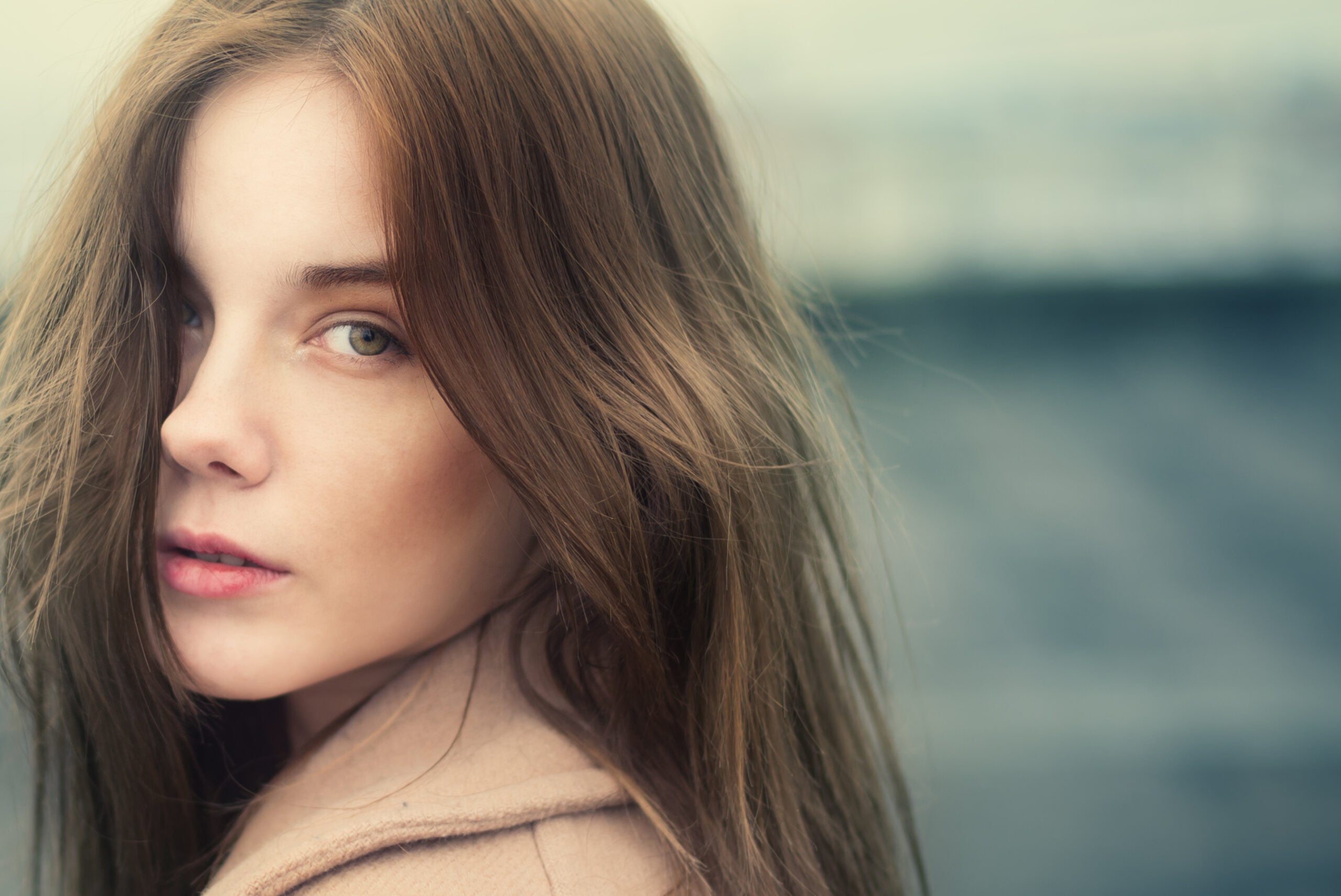 Portrait of a beautiful girl in her twenties.