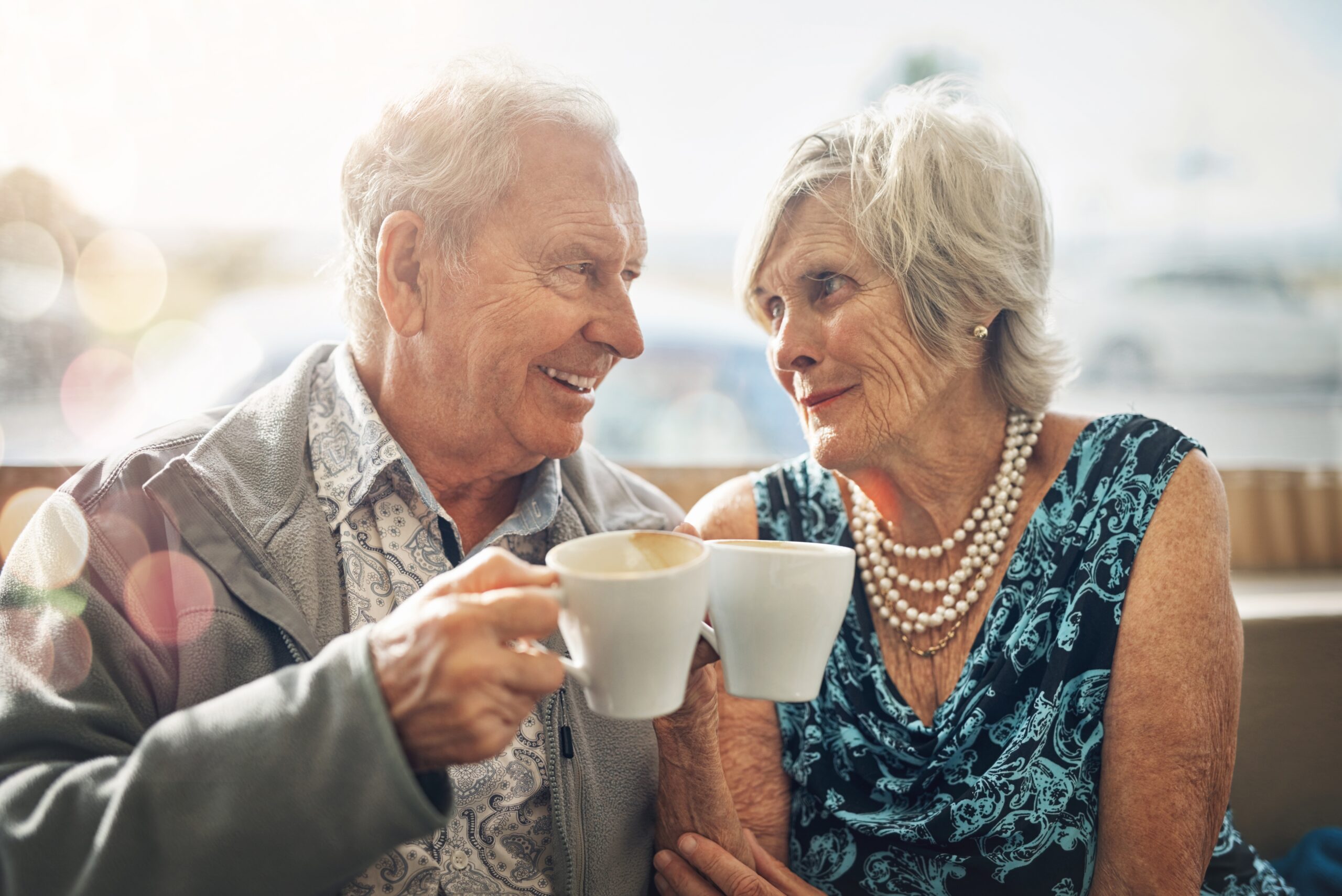 A Boomer couple spending the day together.