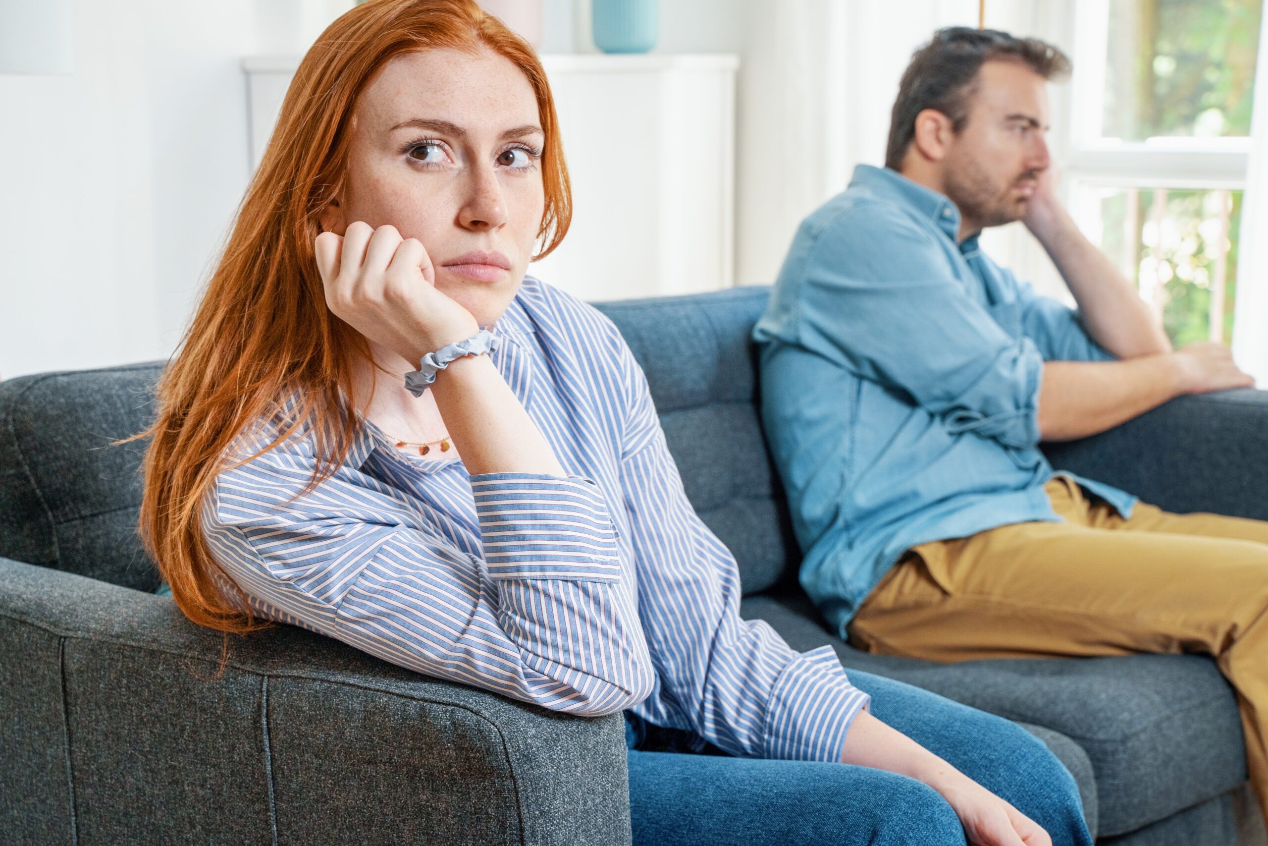 A woman feeling lonely in her relationship with her husband.