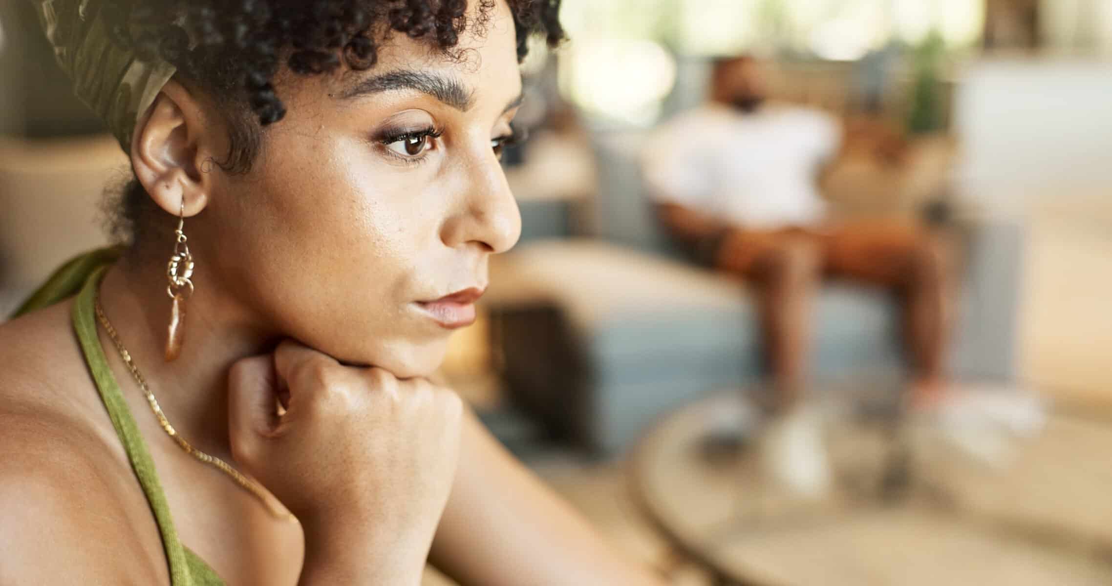 A woman is being manipulated by her husband.