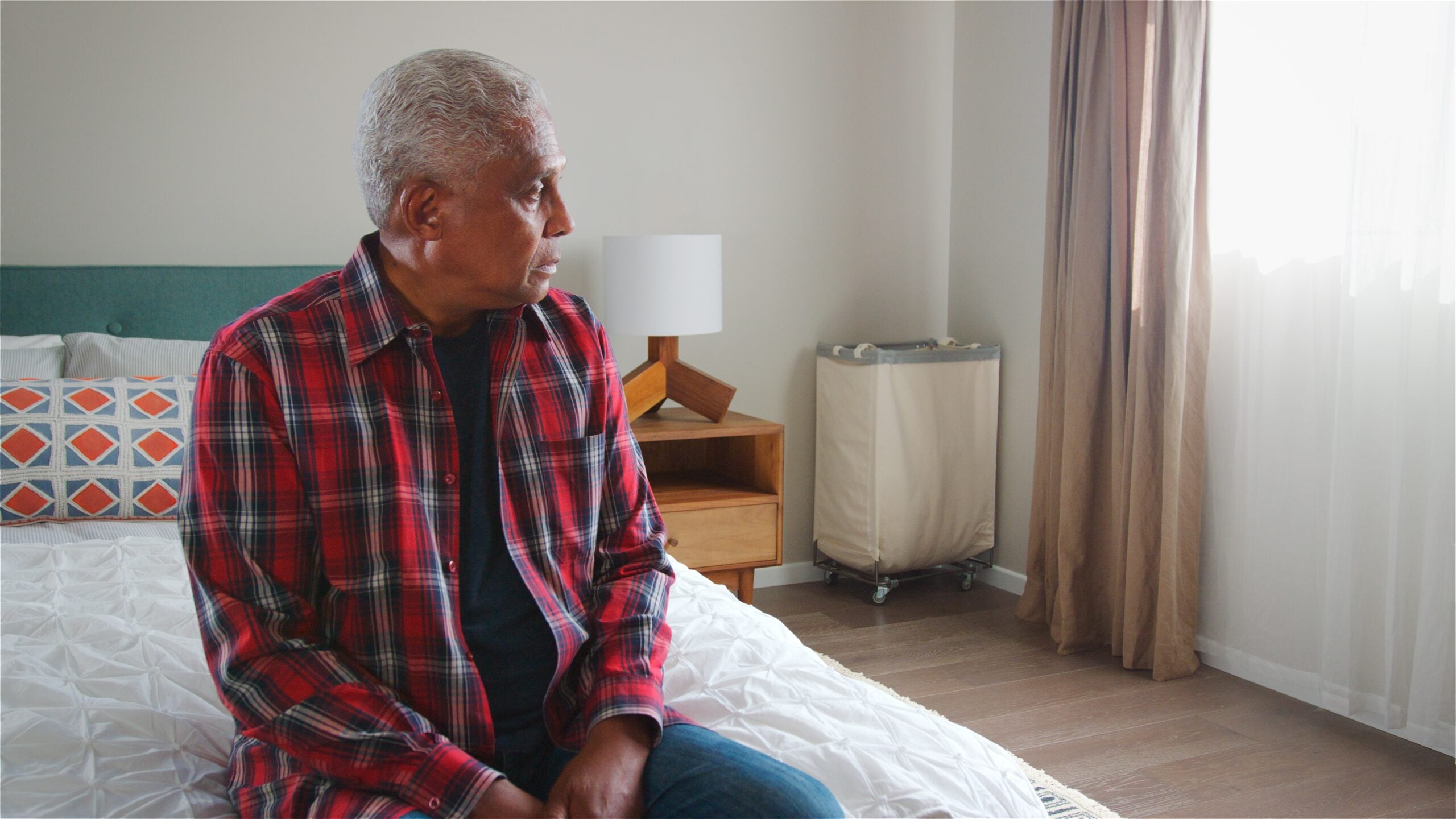 A lonely senior struggling with his retirement.