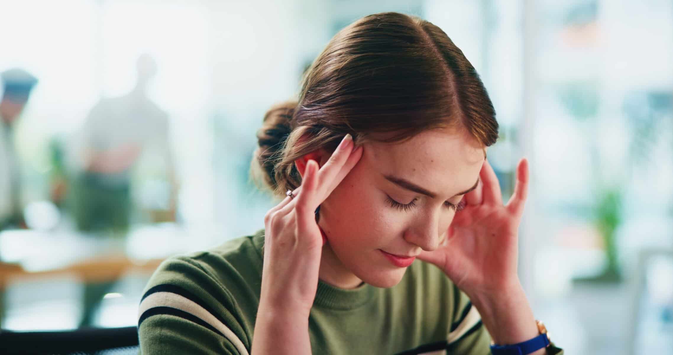 A woman realizing she has no close friends to lean on in a time of stress.