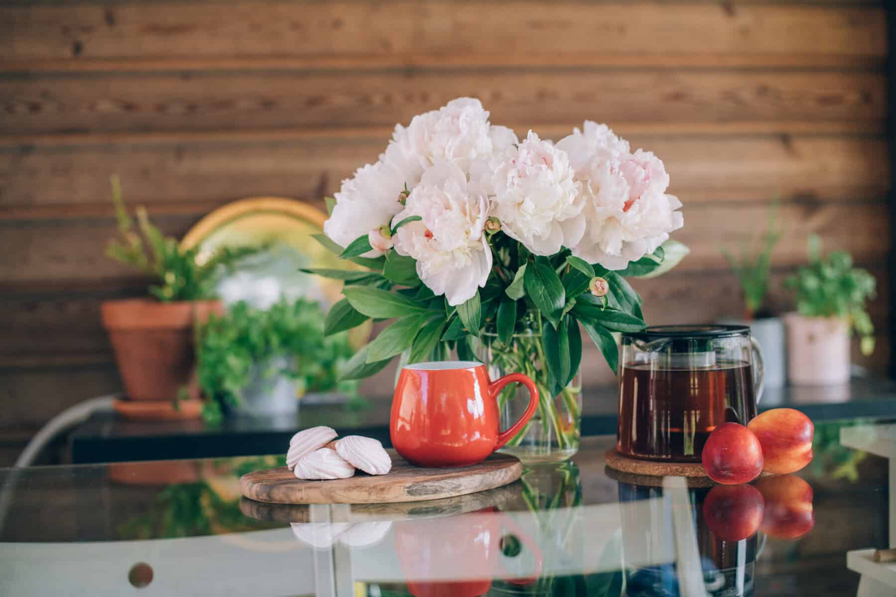 The kitchen of a beautiful home.