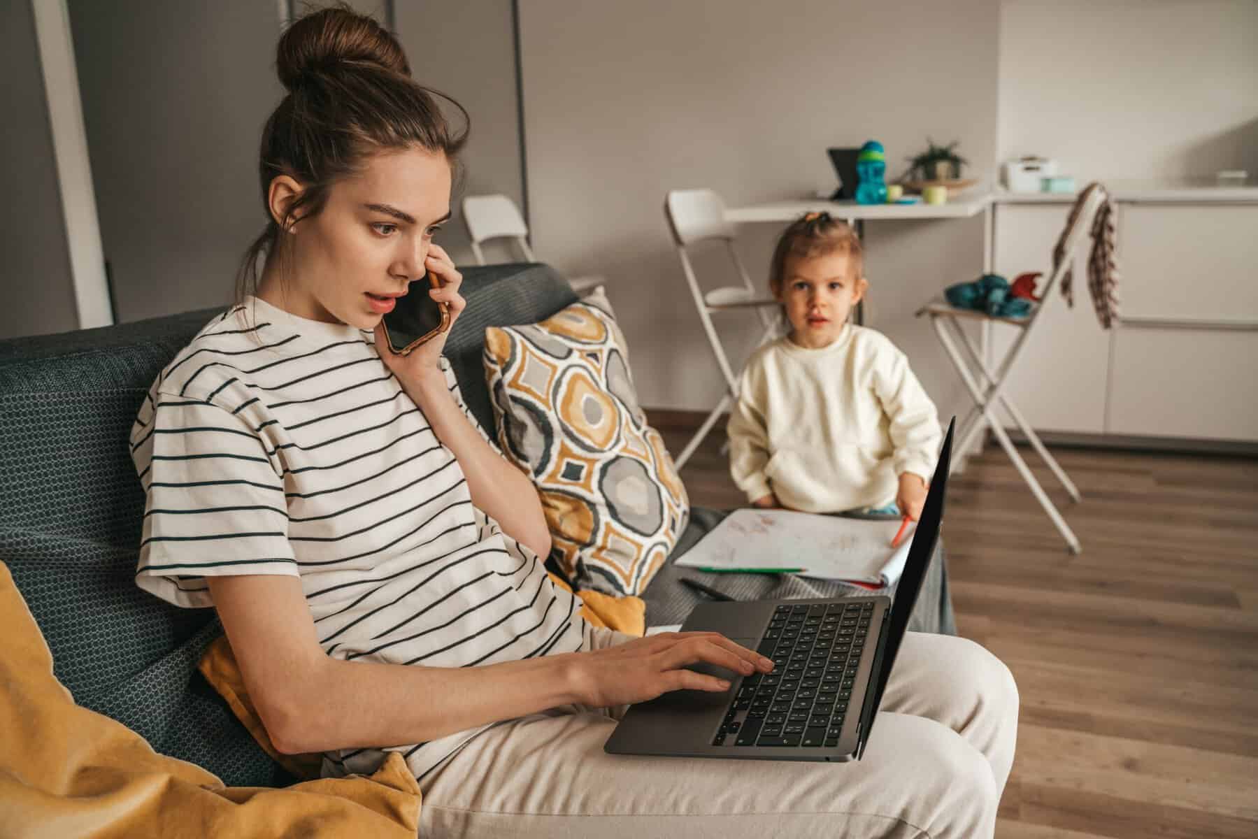 A young mother feeling the need to be in control.