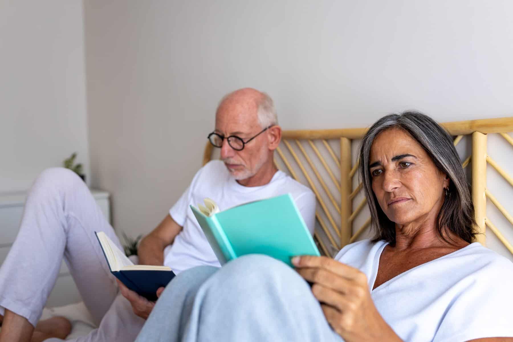 A midlife woman realizing that she no loner likes her husband.