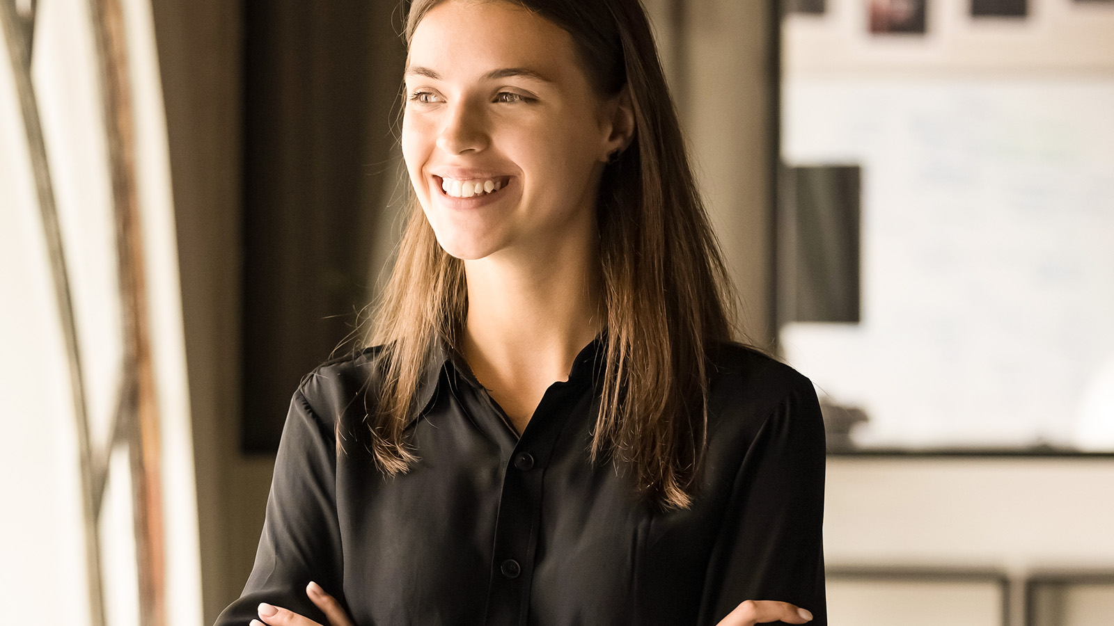 Confident young professional woman