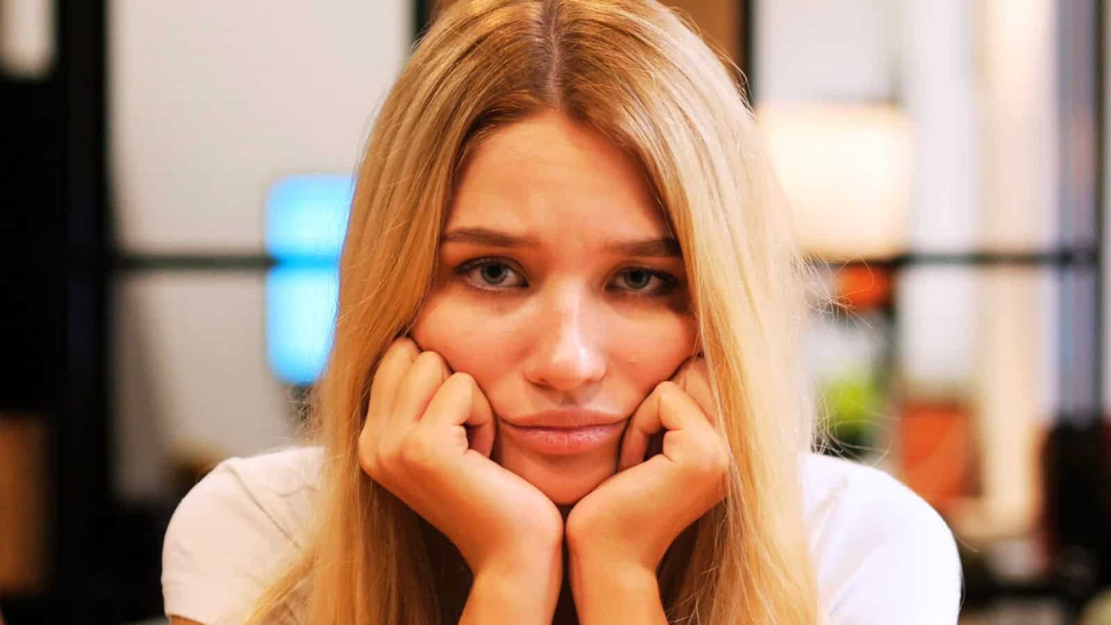 Woman stressed out