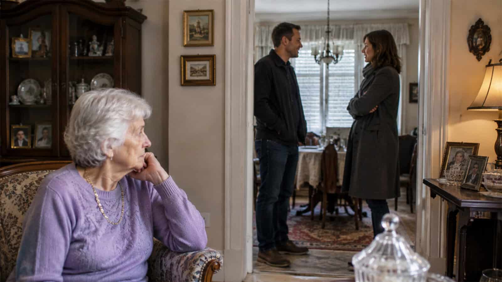 Aging mom being ignored by her adult children.