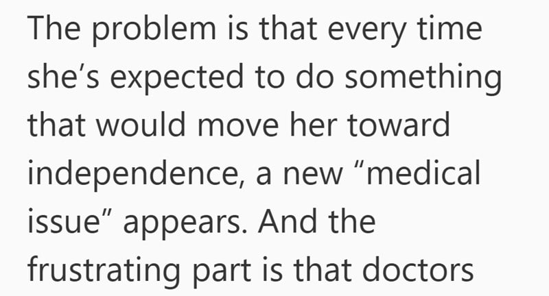 Every time a woman takes steps toward independence—like balancing family caregiving or caring for elderly parents—a new medical issue seems to surface, leaving doctors feeling frustrated by the recurring pattern.