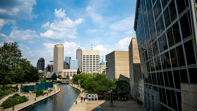 Downtown Indianapolis, Indiana, USA.