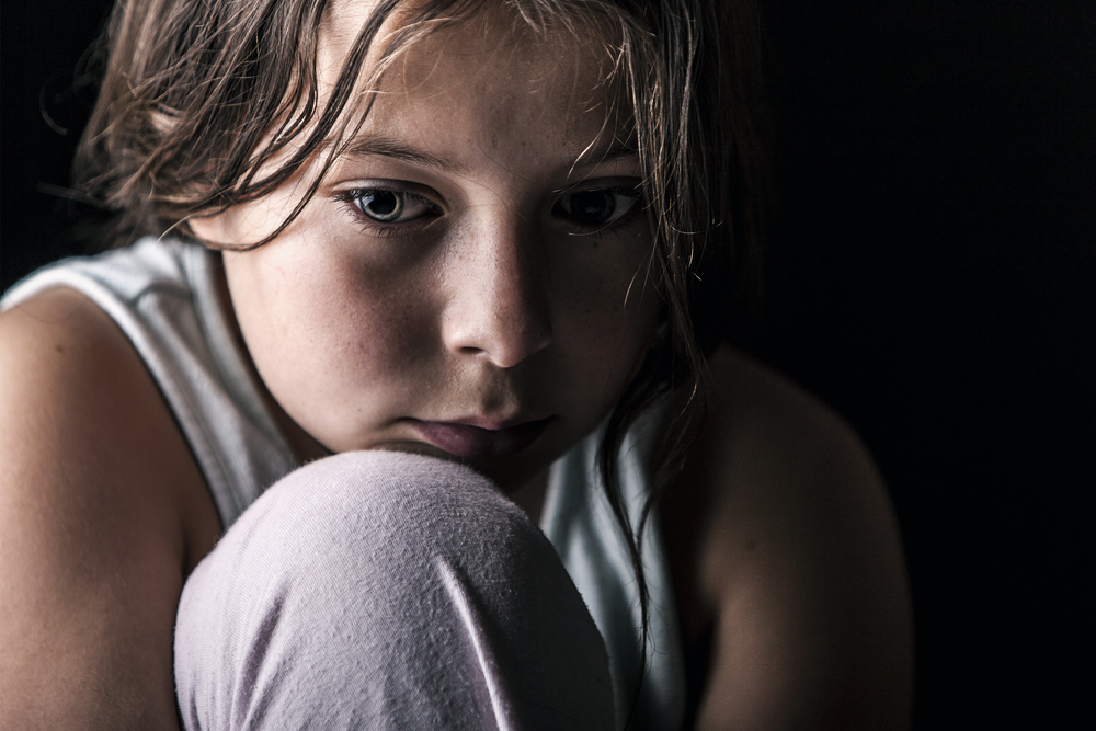 A sad child