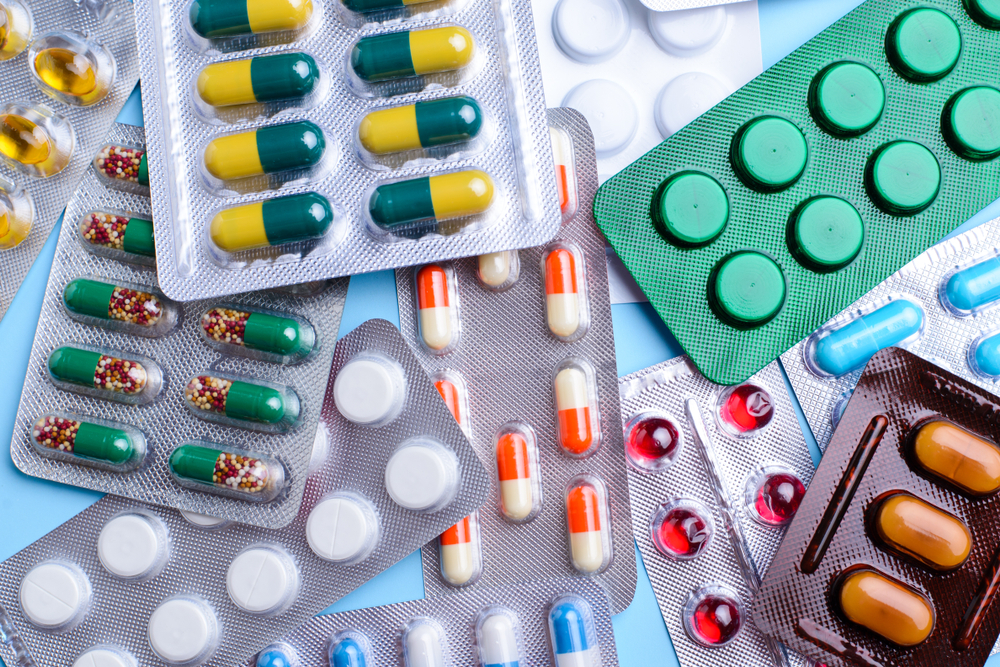 Different tablet pills.