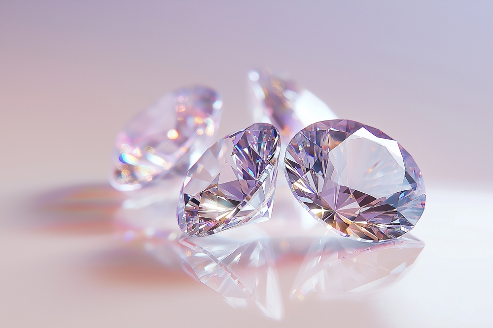 Sparkling diamonds.