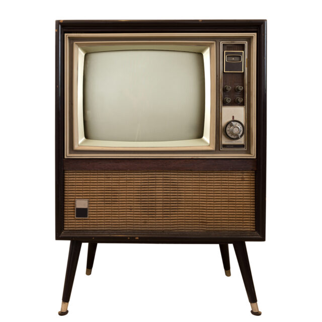 Old television, vintage television